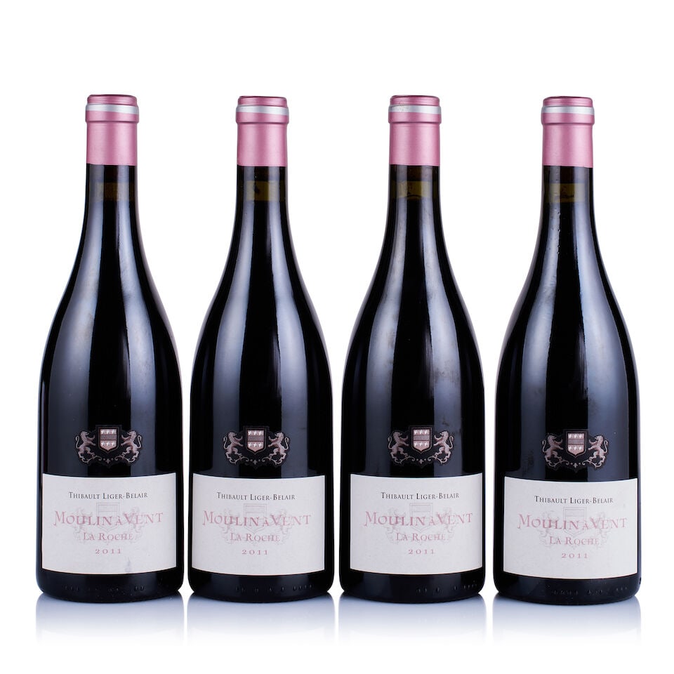 Thibault Liger-Belair, Moulin à Vent, La Roche, 2011 & 2016 (16 x 750ml): Thibault Liger-Belair, Moulin à Vent, La Roche, 2011 (4 x 750ml) Region: Beaujolais Fill Level: good Capsule: ok Cork: ok Label: all lightly bin-soiled Packaging: neutral carton Thibault