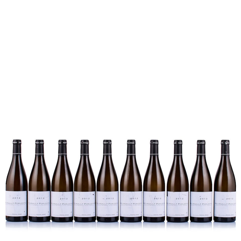 Antoine Jobard, Meursault Poruzots 1er Cru, 2012 (10 x 750ml): Antoine Jobard, Meursault Poruzots 1er Cru, 2012 (10 x 750ml) Region: Burgundy Fill Level: excellent Capsule: ok Cork: ok Label: 10x marked, 1x torn Packaging: 2x neutral cartons This lot is subject