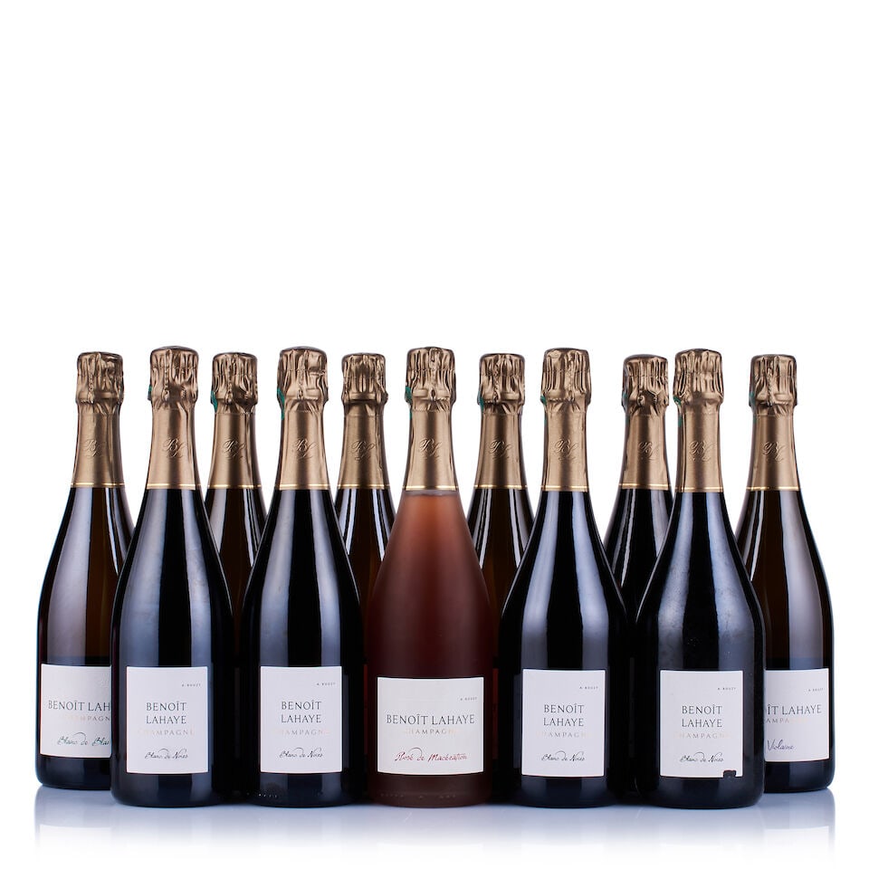 Mixed Lot of Champagne Benoît Layahe, Non-Vintage & 2016 (11 x 750ml): Champagne Benoît Lahaye, Blanc de Blancs (2 x 750ml) Region: Champagne Fill Level: excellent Capsule: ok Cork: ok Label: good appearance Champagne Benoît Lahaye, Blanc de Noirs (5 x