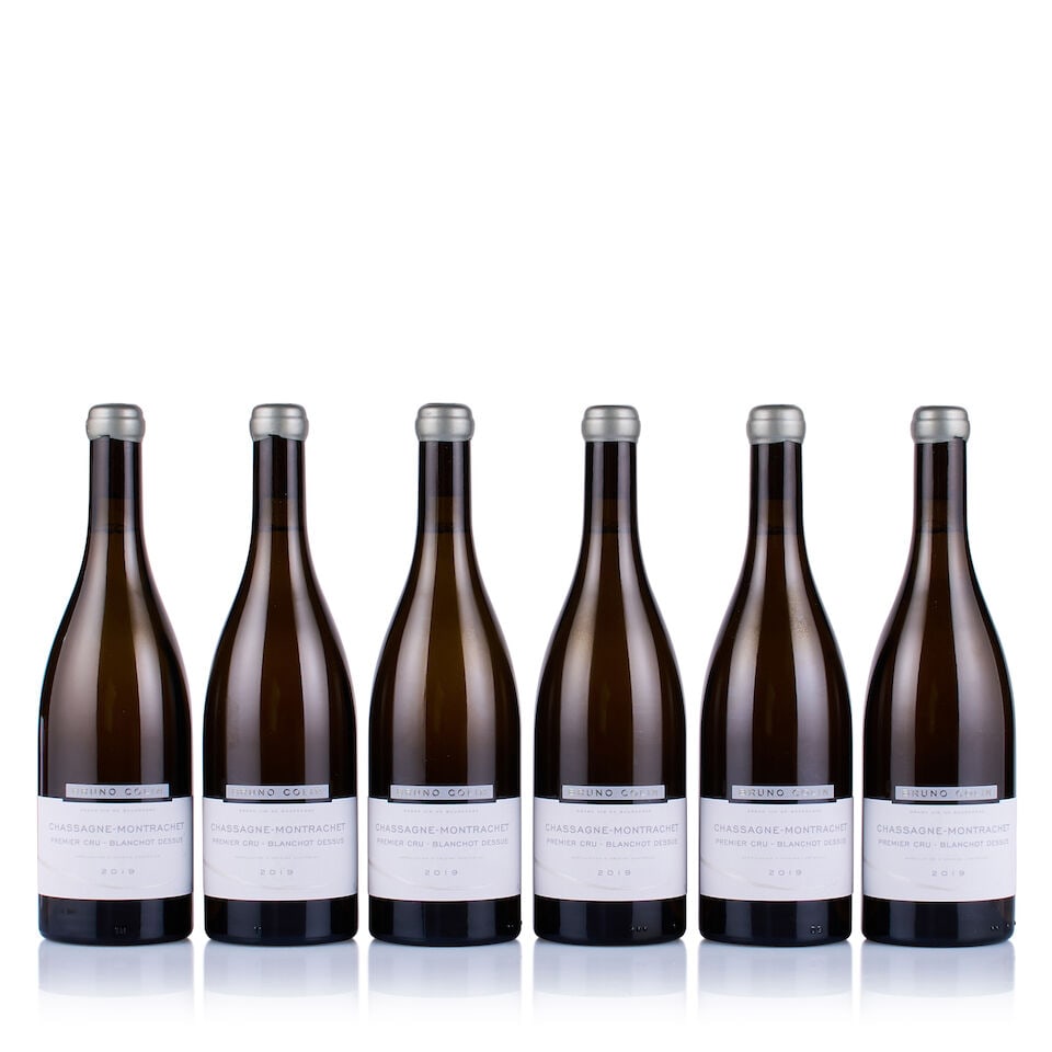 Bruno Colin, Chassagne-Montrachet 1er Cru, Blanchot-Dessus, 2019 (6 x 750ml): Bruno Colin, Chassagne-Montrachet 1er Cru, Blanchot-Dessus, 2019 (6 x 750ml) Region: Burgundy Fill Level: excellent Capsule: wax, ok Cork: ok Label: excellent appearance Packaging: original