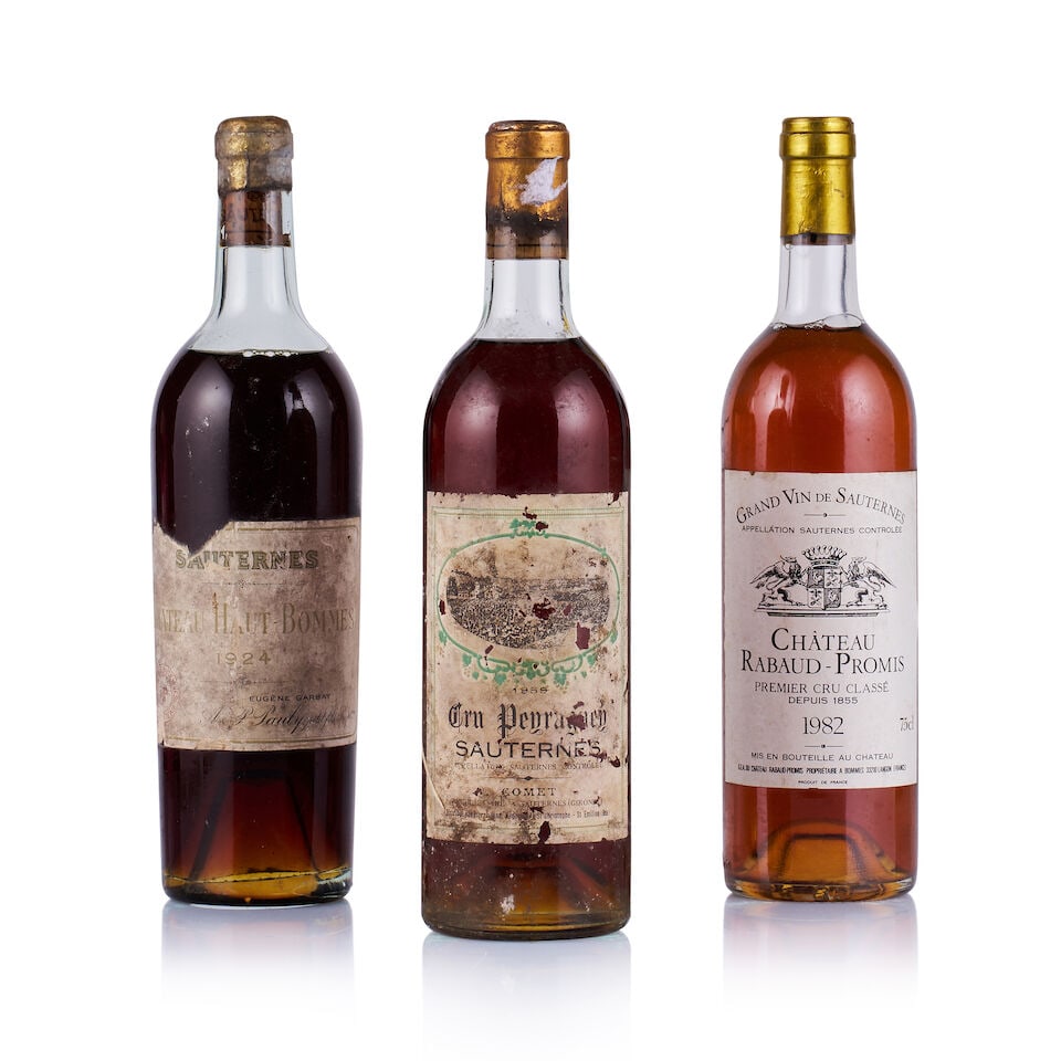 Mixed Lot of Sauternes, 1924, 1959 & 1982 (3 x 750ml) (1 of 2)