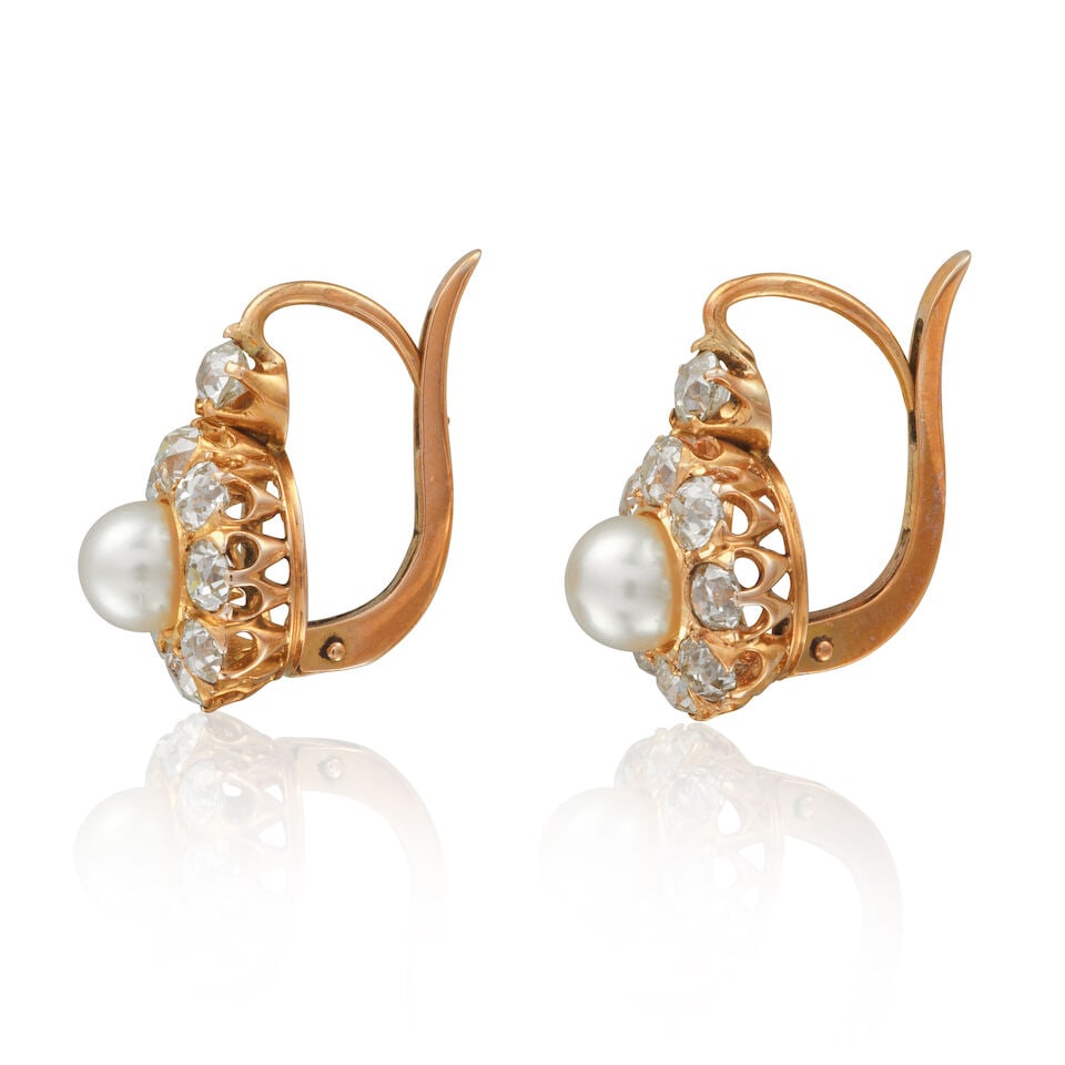 CULTURED PEARL AND DIAMOND DEMI PARURE DEMI-PARURE PERLES DE CULTURE ET DIAMANTS - 2