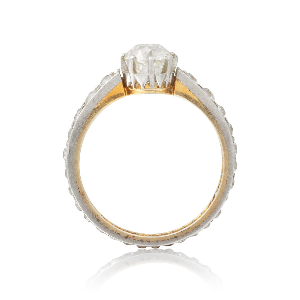 DIAMOND RING BAGUE DIAMANTS - 3