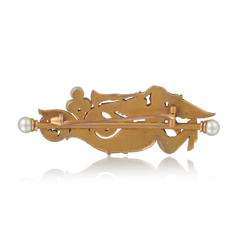 PEARL 'MERMAID' BROOCH BROCHE 'SIRENE' PERLES - 2