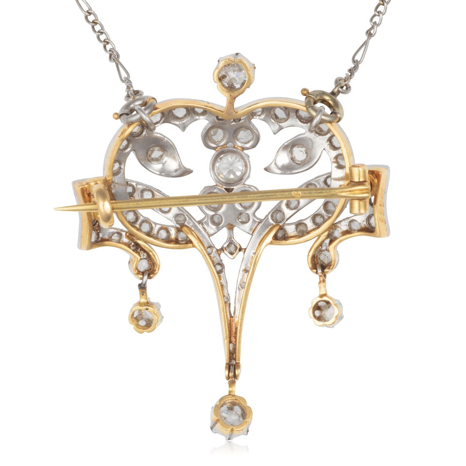 DIAMOND PENDANT/BROOCH BROCHE/PENDENTIF DIAMANTS - 2