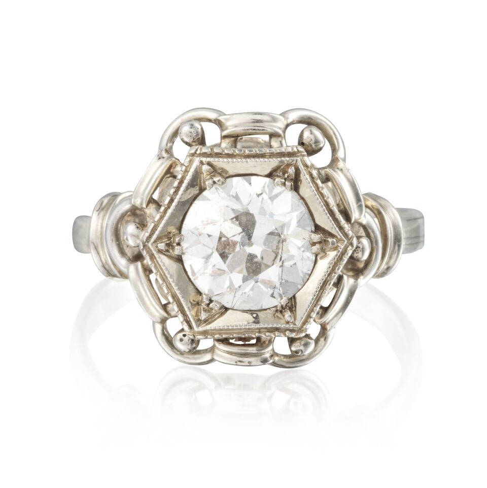 DIAMOND SOLITAIRE RING BAGUE SOLITAIRE DIAMANT - 3