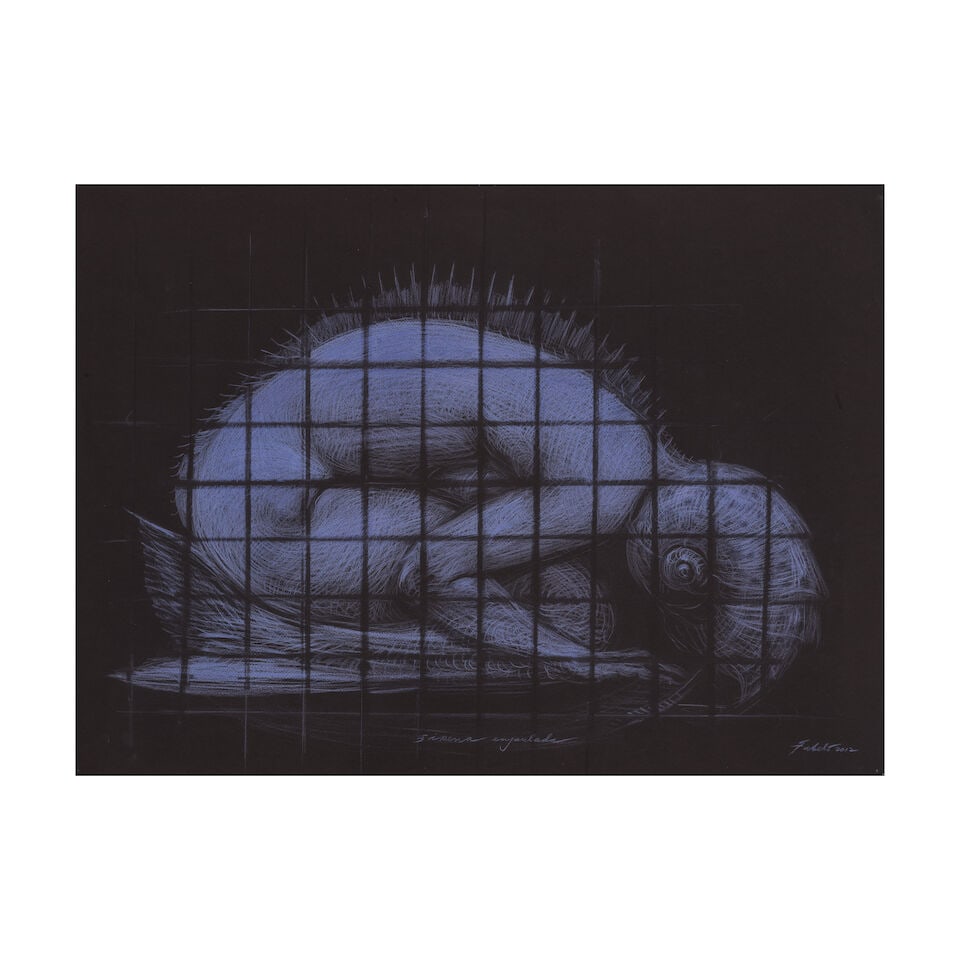 ROBERTO FABELO (N. 1950) Sirena enjavlada 2012: ROBERTO FABELO (N. 1950) Sirena enjavlada 2012 signé, titré et daté 2012 ; signé, titré et daté 2012 au revers pastel sur papier teinté signed, titled and