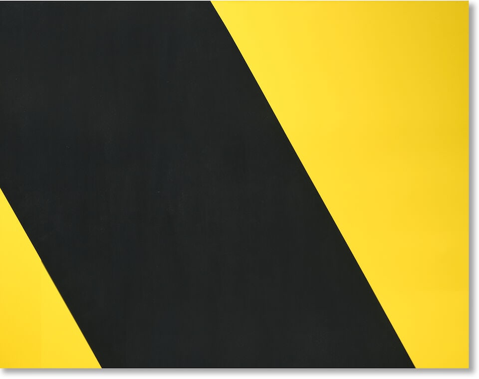 OLIVIER MOSSET (N. 1944) No jets 2003: OLIVIER MOSSET (N. 1944) No jets 2003 signé et daté 2003 au revers acrylique sur toile de lin signed and dated 2003 on the overlap acrylic on linen 212.5 x 273.3 cm. 83 11/16 x