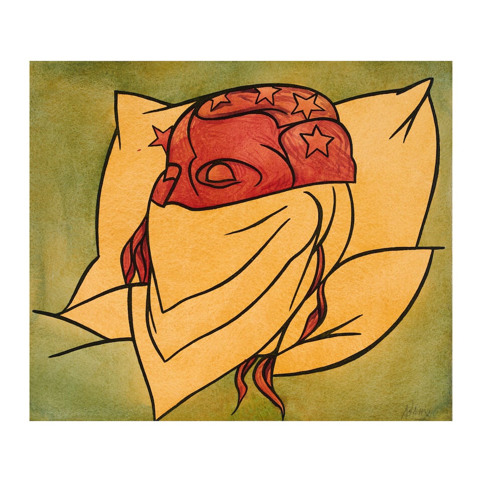 VALERIO ADAMI (N. 1935) L'étoile du matin 1985 (1 of 2)