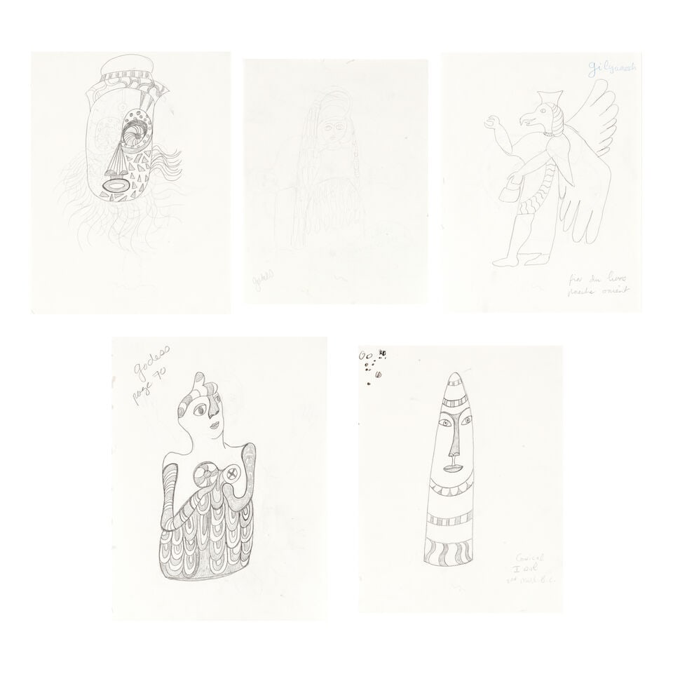 NIKI DE SAINT PHALLE (1930-2002) Sans titre Cinq œuvres circa 1985-1990 (1 of 12)