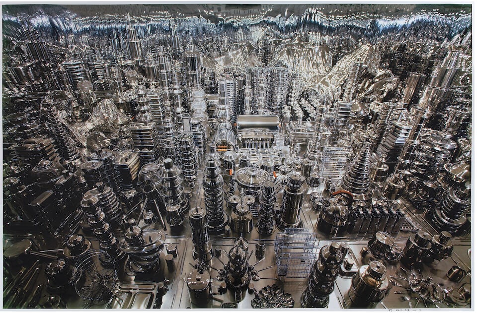 ZHAN WANG (N. 1962) Urban Landscape - Chicago 2005: ZHAN WANG (N. 1962) Urban Landscape - Chicago 2005 signé, titré, daté 2005 et numéroté 3/5 impression jet d'encre sur papier signed, titled, dated 2005 and numbered