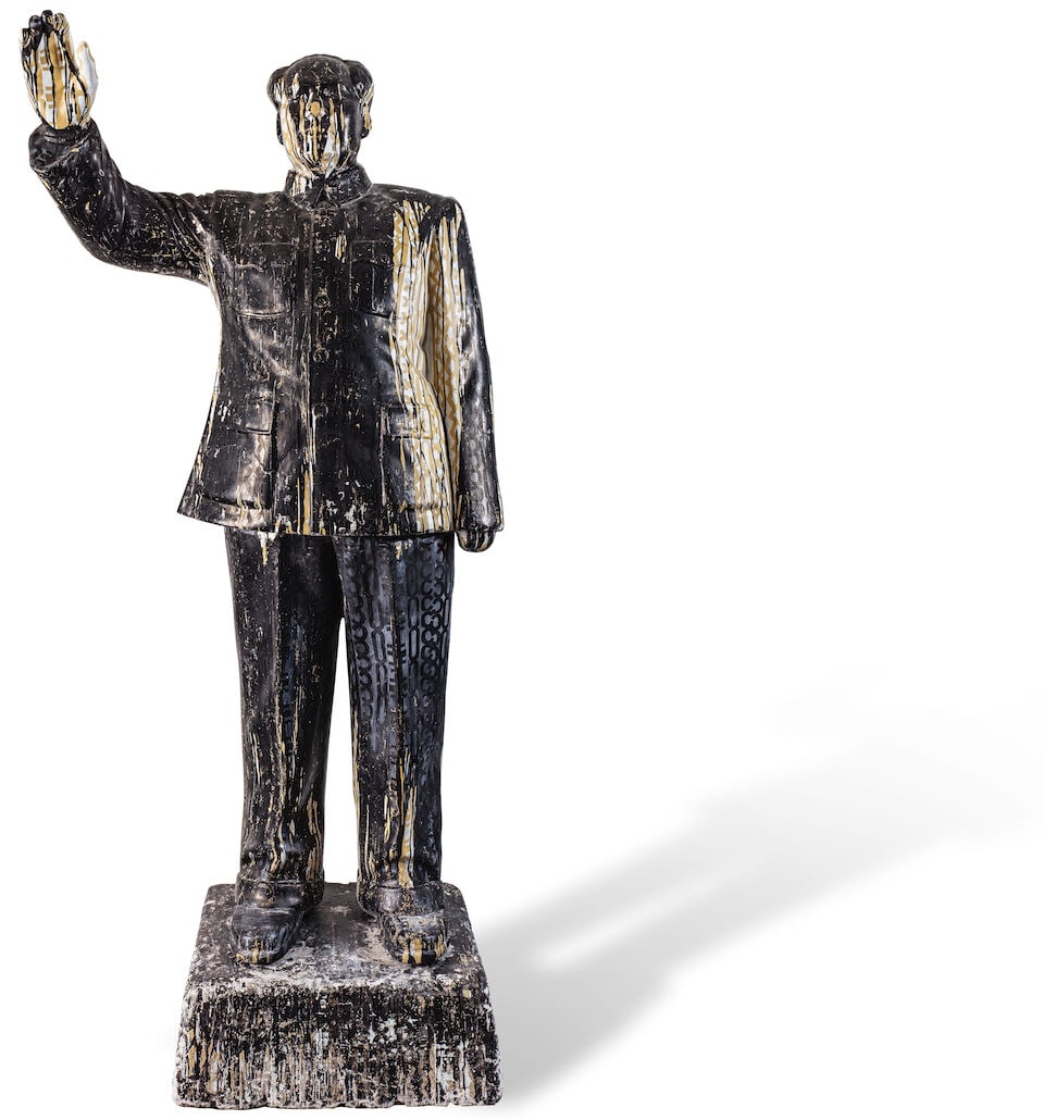 KENDELL GEERS (N. 1968) Mutus Liber FXII 2010: KENDELL GEERS (N. 1968) Mutus Liber FXII 2010 acrylique sur plâtre acrylic on plaster 213 x 94 x 52 cm. 83 7/8 x 37 x 20 1/2 in. Réalisée en 2010. Footnotes: Nous remercions