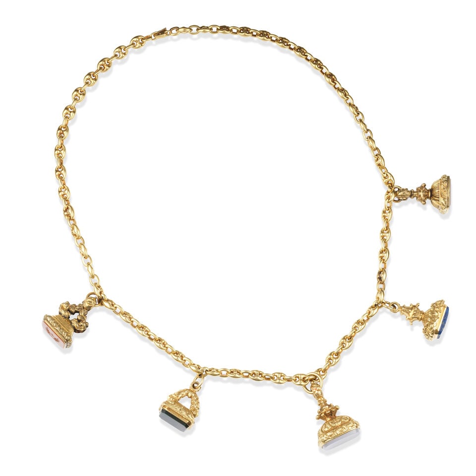 HARDSTONE NECKLACE COLLIER PIERRES DURES - 5
