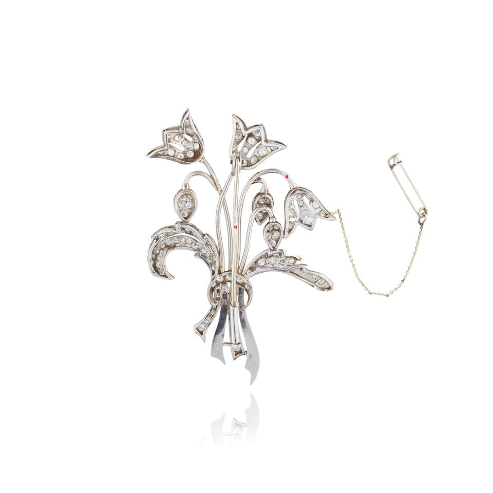 DIAMOND BROOCH BROCHE DIAMANTS - 2