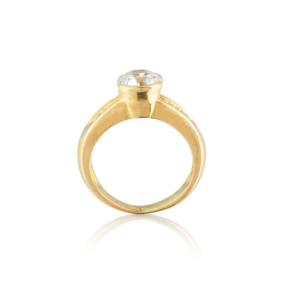 DIAMOND RING BAGUE DIAMANTS - 2