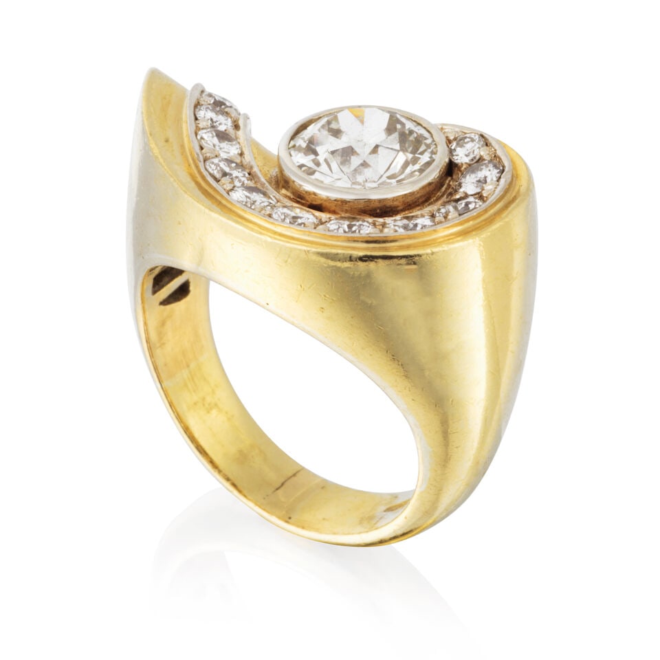 DIAMOND RING BAGUE DIAMANTS (1 of 2)