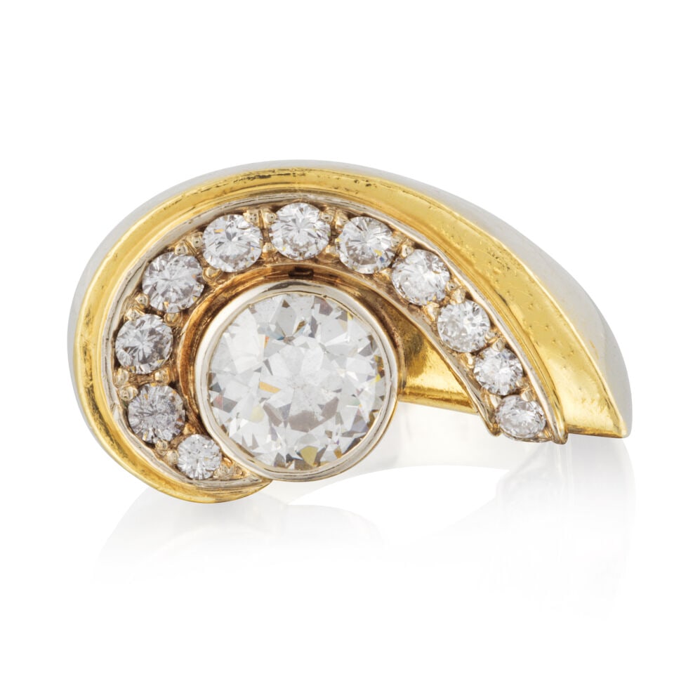 DIAMOND RING BAGUE DIAMANTS - 2