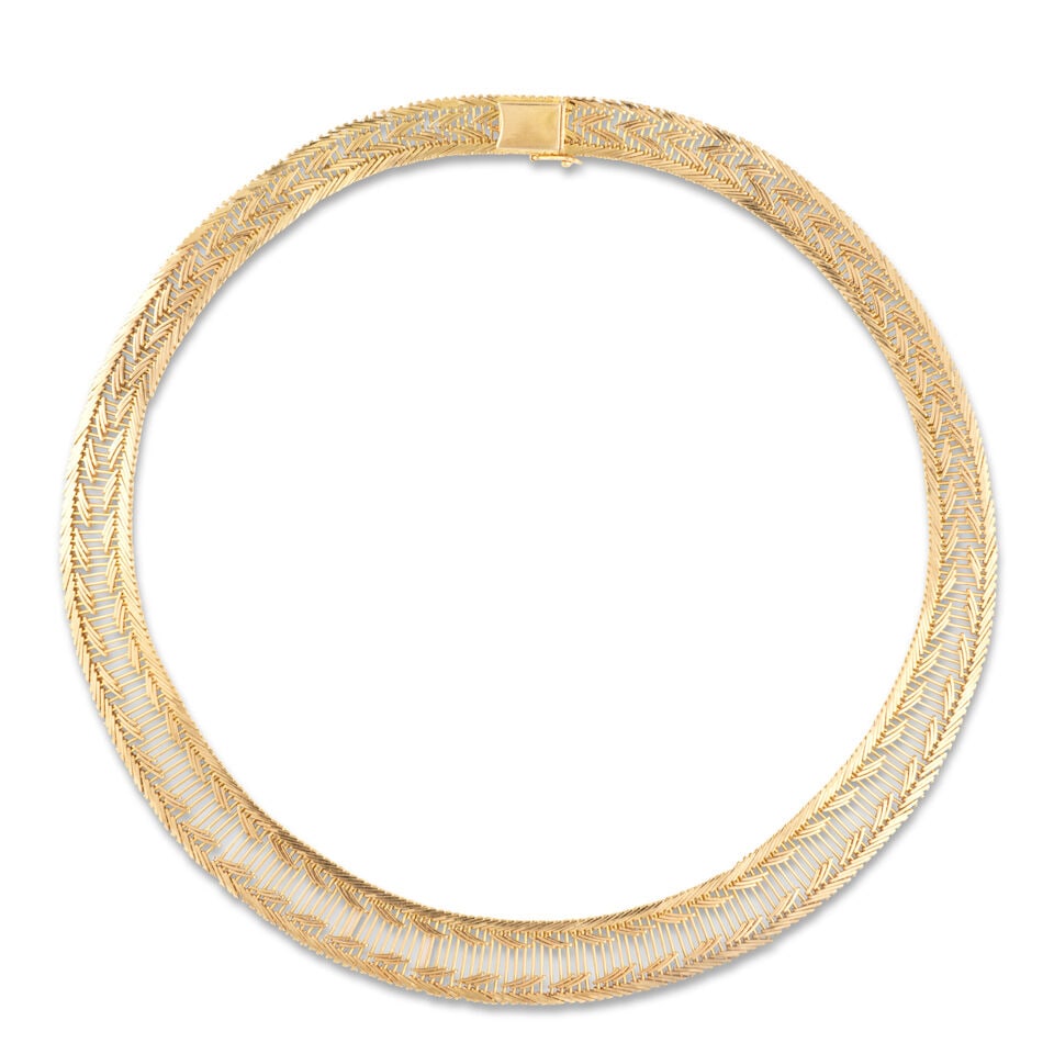 GOLD NECKLACE COLLIER EN OR - 3