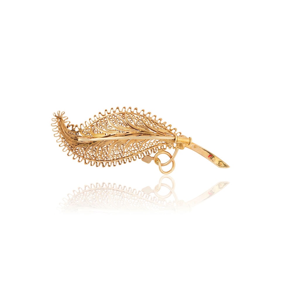 GOLD BROOCH BROCHE EN OR - 2