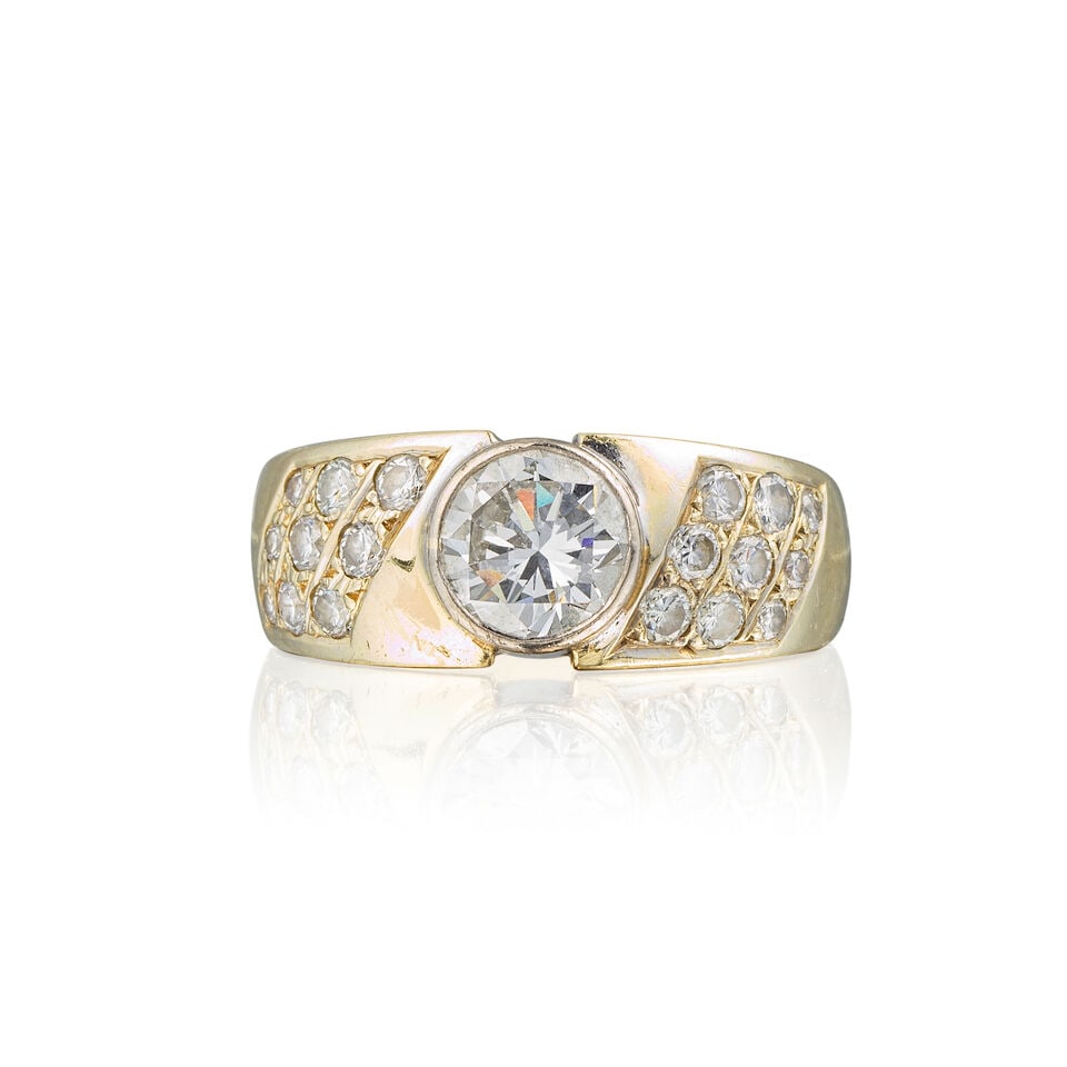 DIAMOND RING BAGUE DIAMANTS - 3