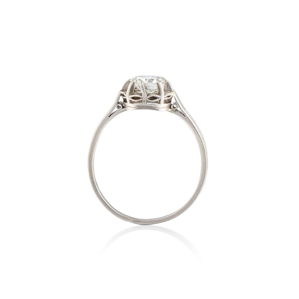 DIAMOND SOLITAIRE RING BAGUE SOLITAIRE DIAMANTS - 2