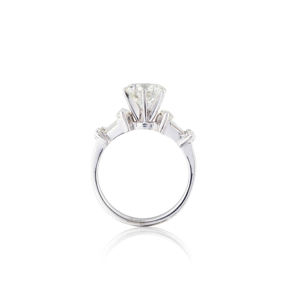 DIAMOND RING BAGUE DIAMANTS - 2