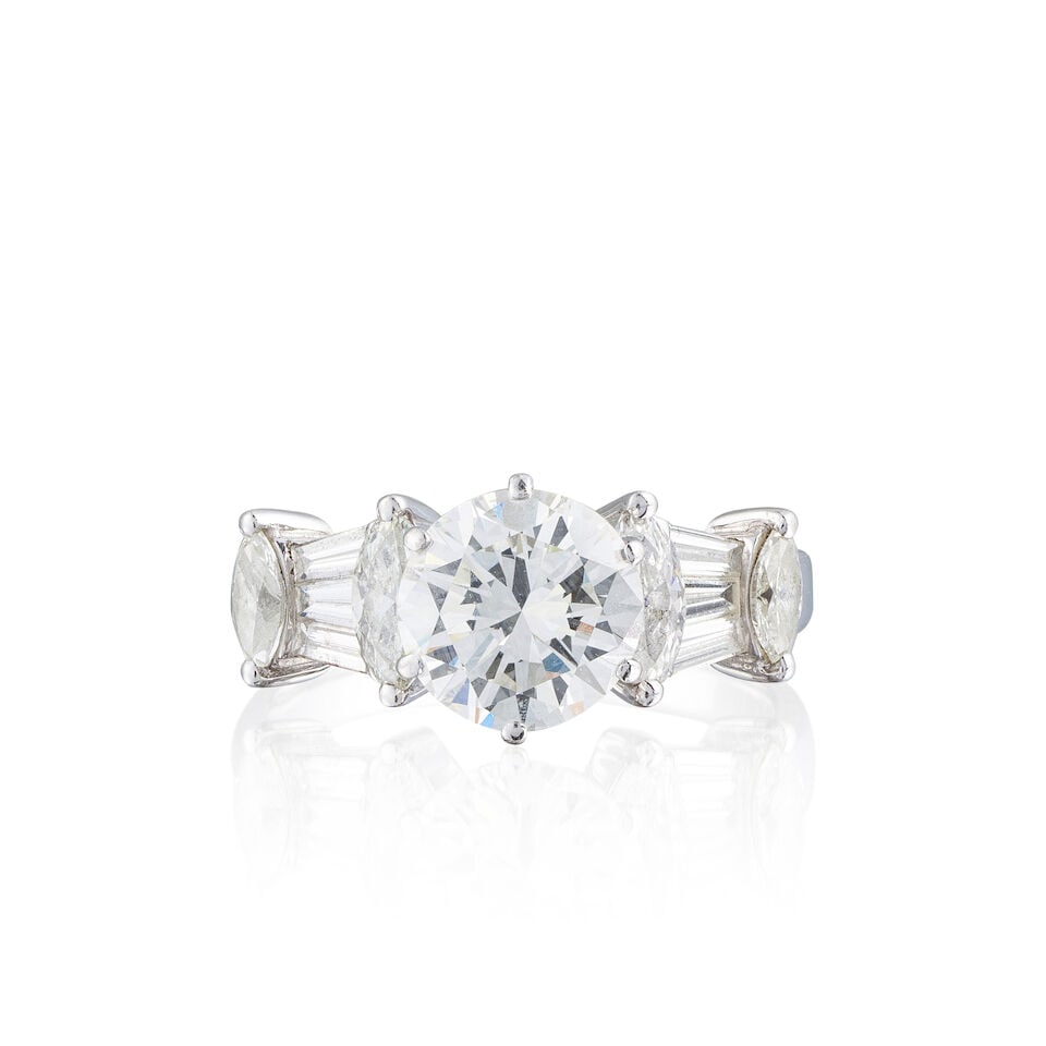 DIAMOND RING BAGUE DIAMANTS - 3