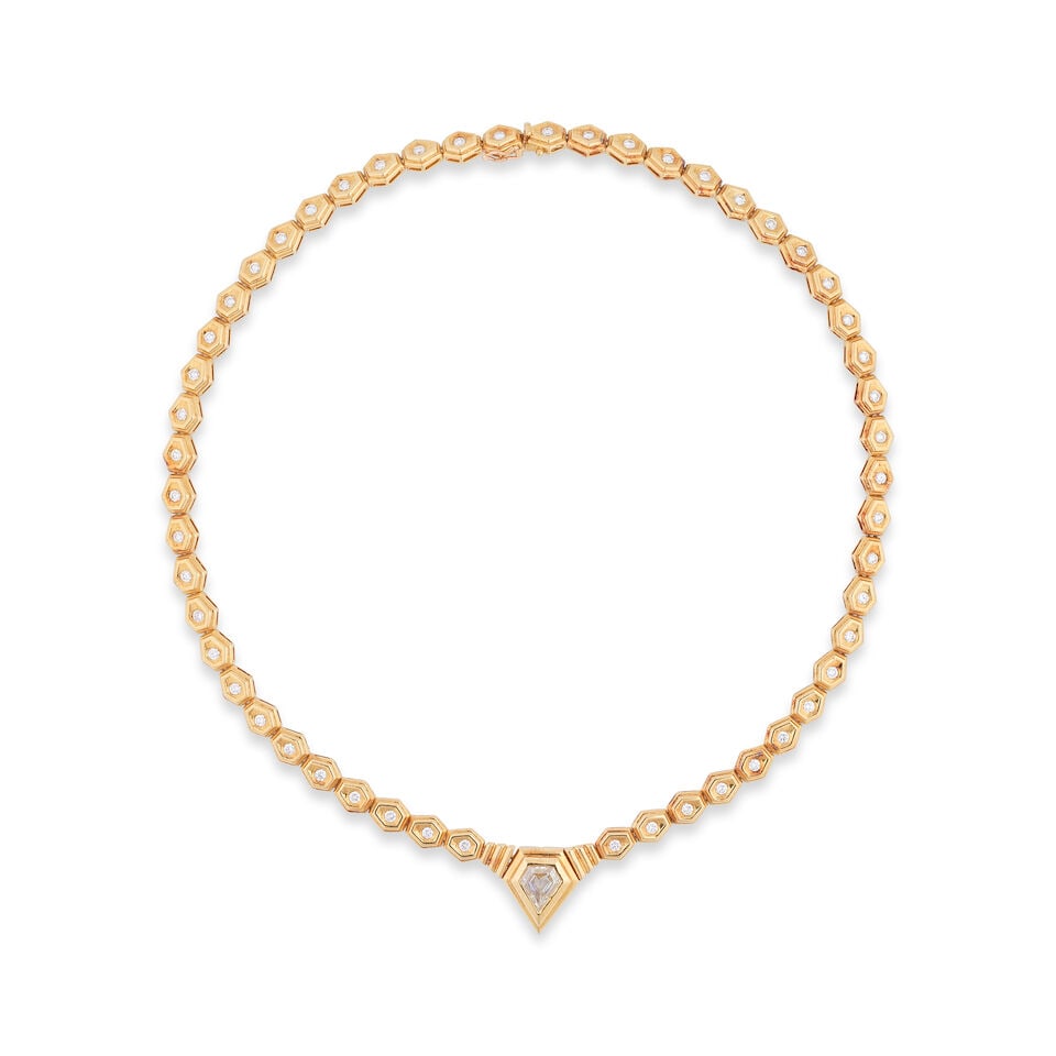 PERY & FILS: DIAMOND NECKLACE PERY & FILS: COLLIER DIAMANTS (1 of 2)