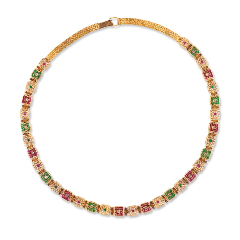 EMERALD, RUBY AND DIAMOND DEMI-PARURE DEMI-PARURE ÉMERAUDES, RUBIS ET DIAMANTS - 3