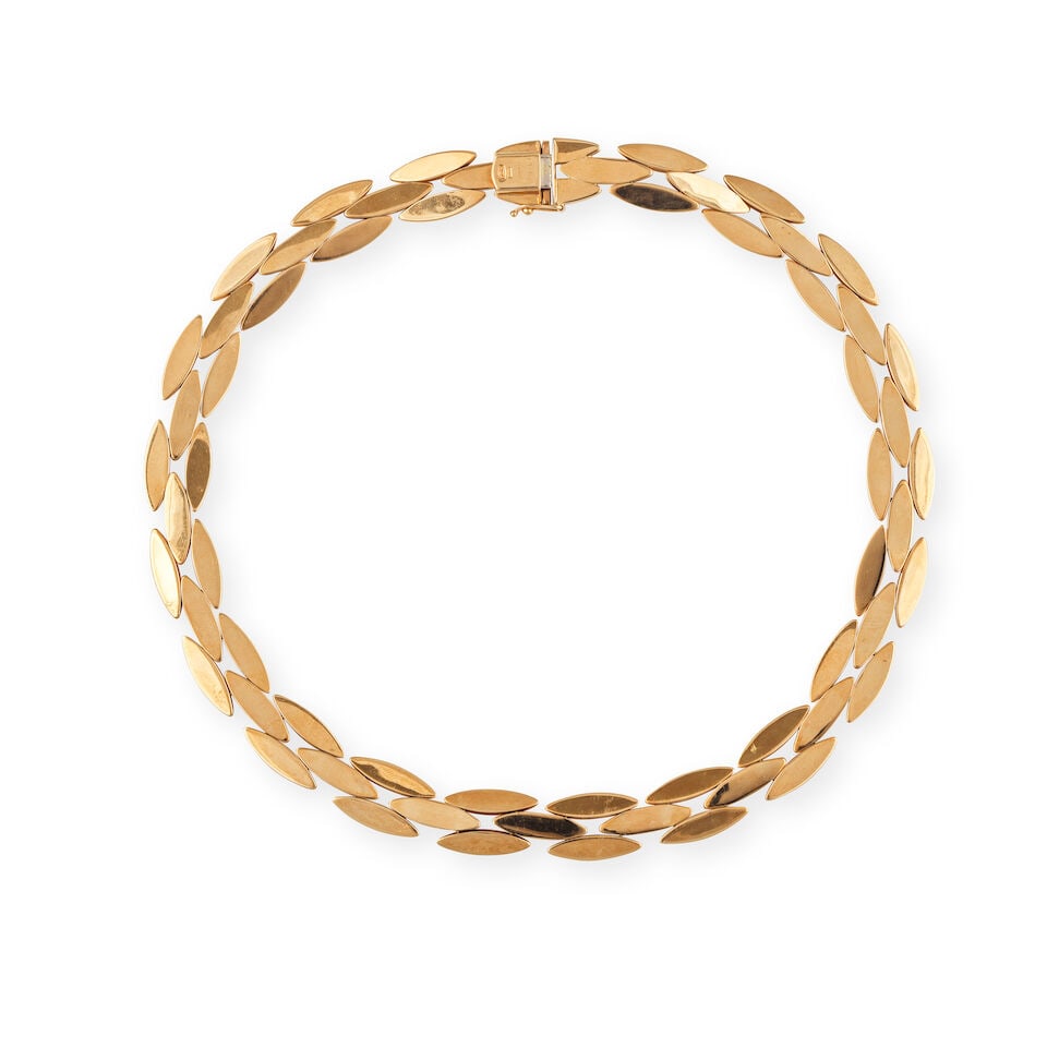 CARTIER: GOLD 'GENTIANE' NECKLACE CARTIER: COLLIER 'GENTIANE' EN OR - 3