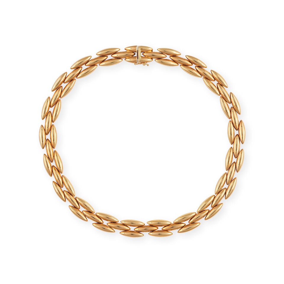 CARTIER: GOLD 'GENTIANE' NECKLACE CARTIER: COLLIER 'GENTIANE' EN OR - 4