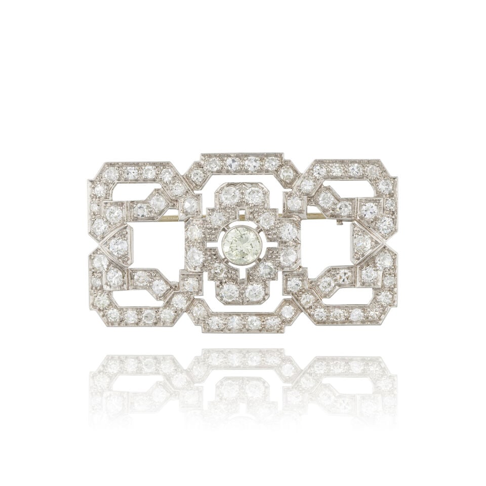 DIAMOND BROOCH BROCHE DIAMANTS (1 of 2)