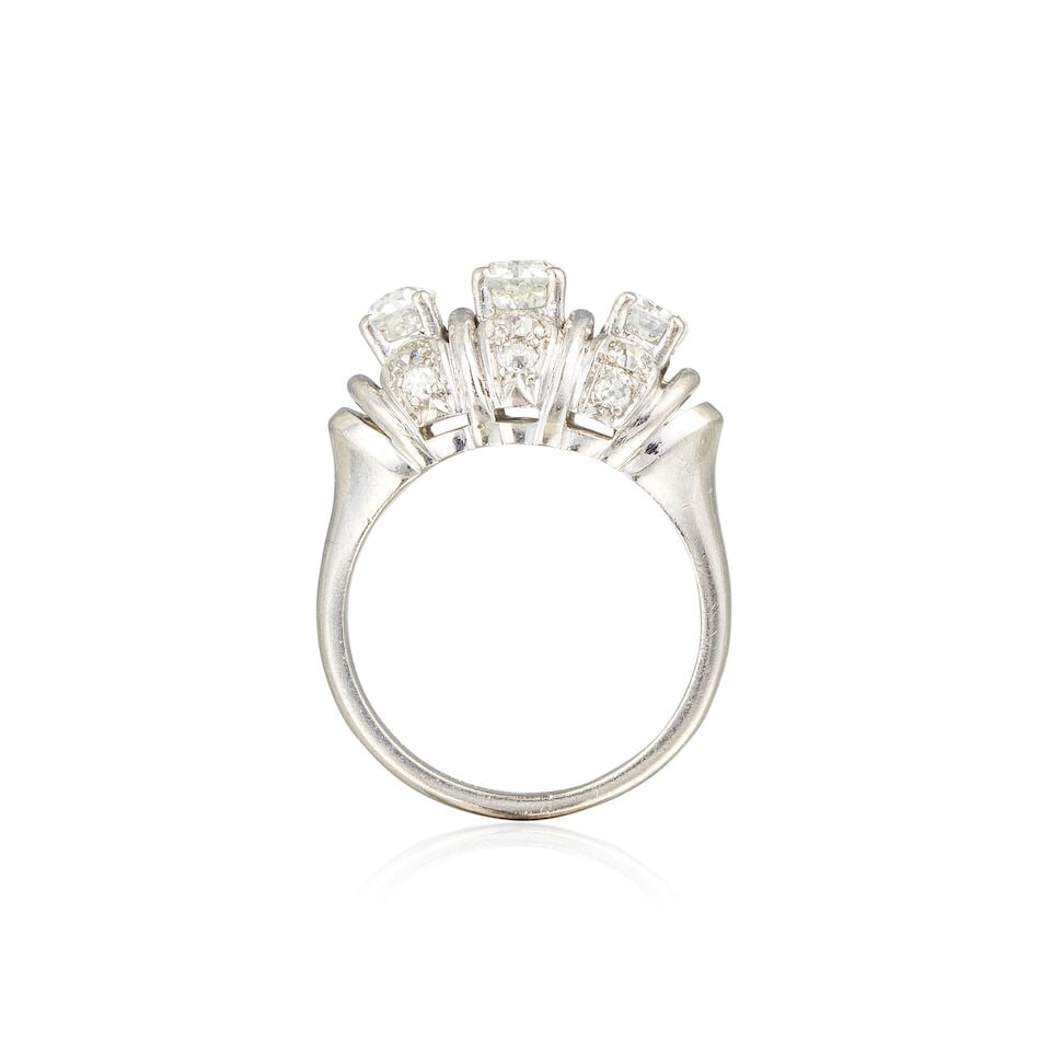 DIAMOND RING BAGUE DIAMANTS - 2