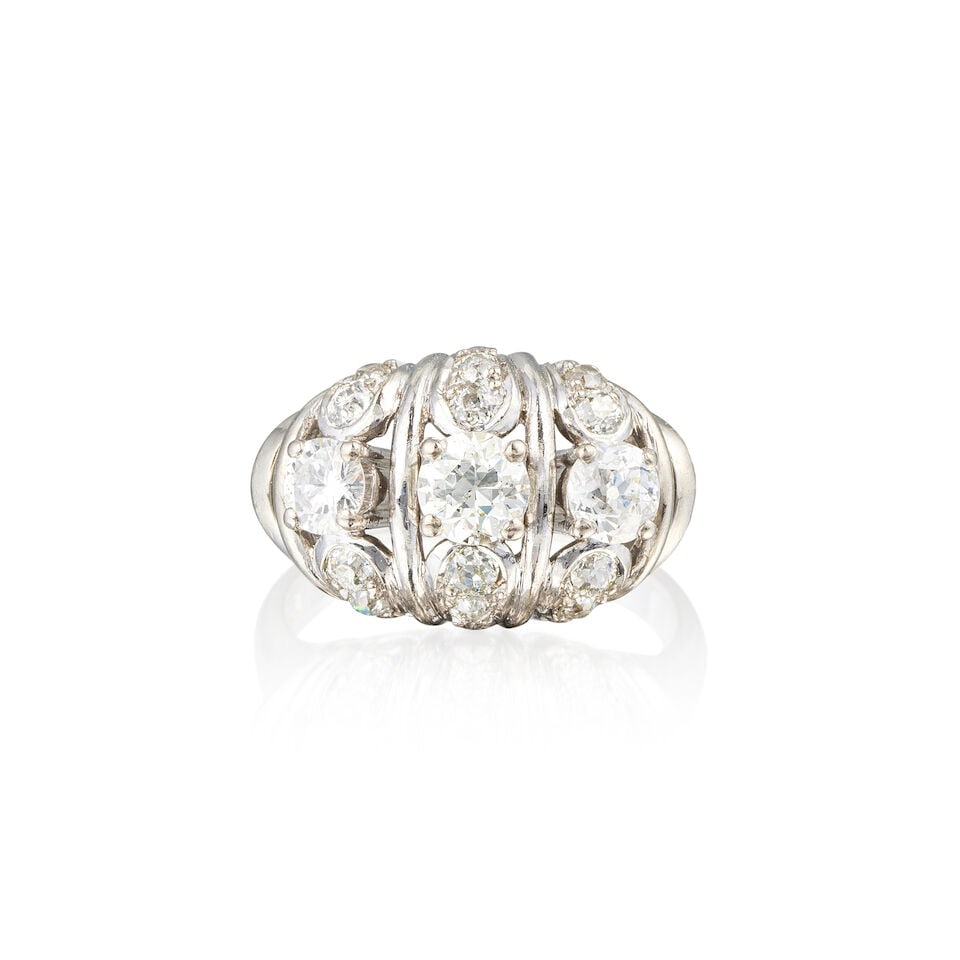 DIAMOND RING BAGUE DIAMANTS - 3