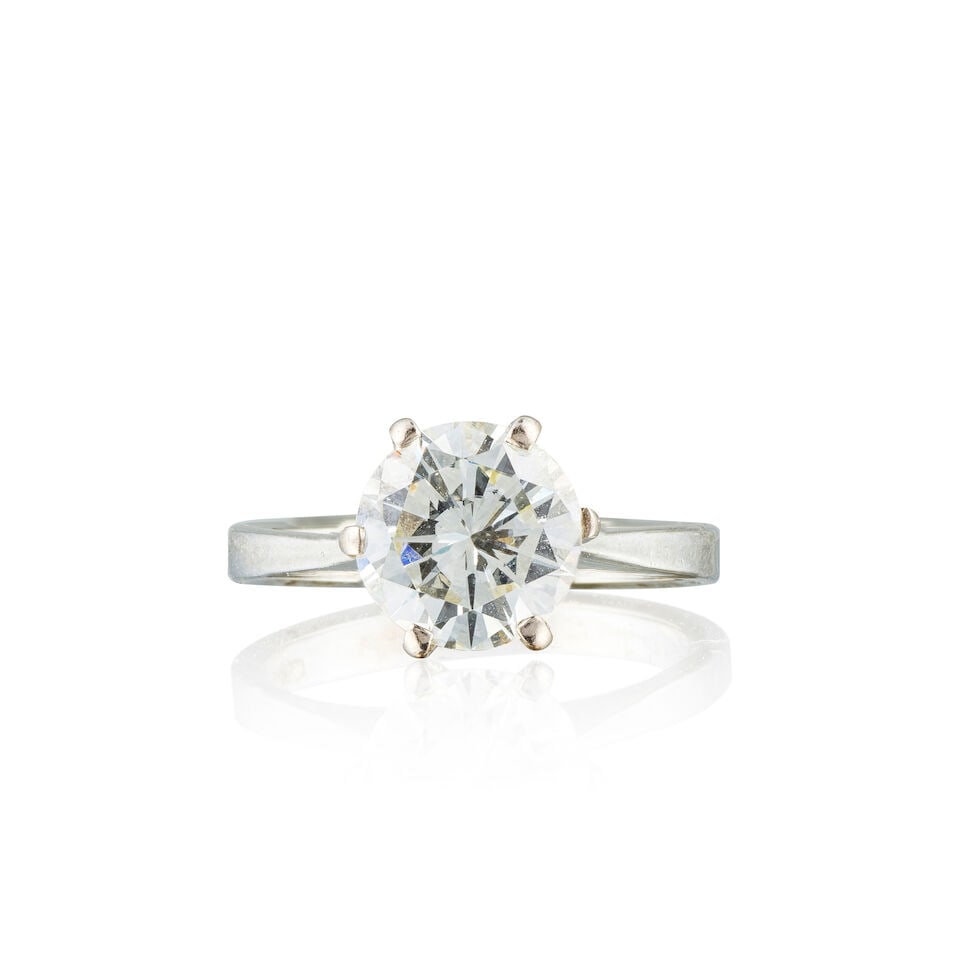 DIAMOND SOLITAIRE RING BAGUE SOLITAIRE DIAMANT - 3