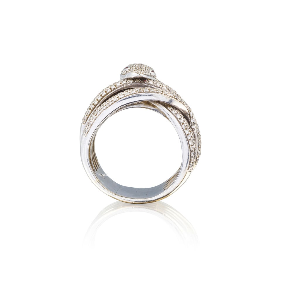 'SNAKE' DIAMOND RING BAGUE DIAMANTS 'SERPENT' - 2