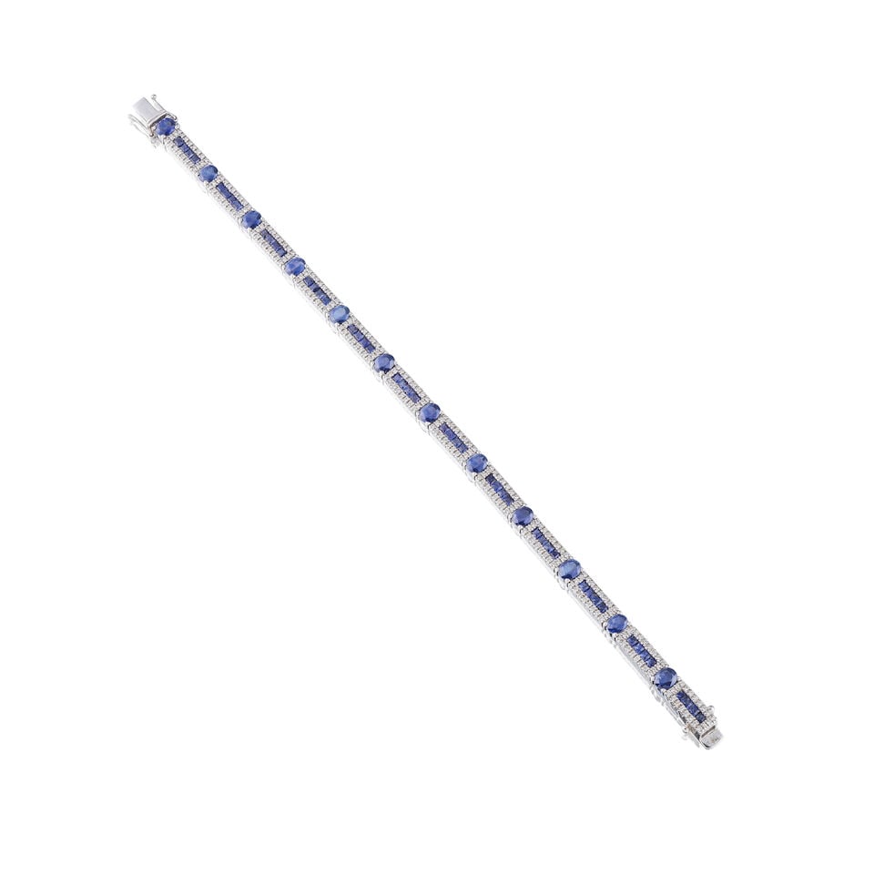 SAPPHIRE AND DIAMOND BRACELET BRACELET SAPHIRS ET DIAMANTS - 3