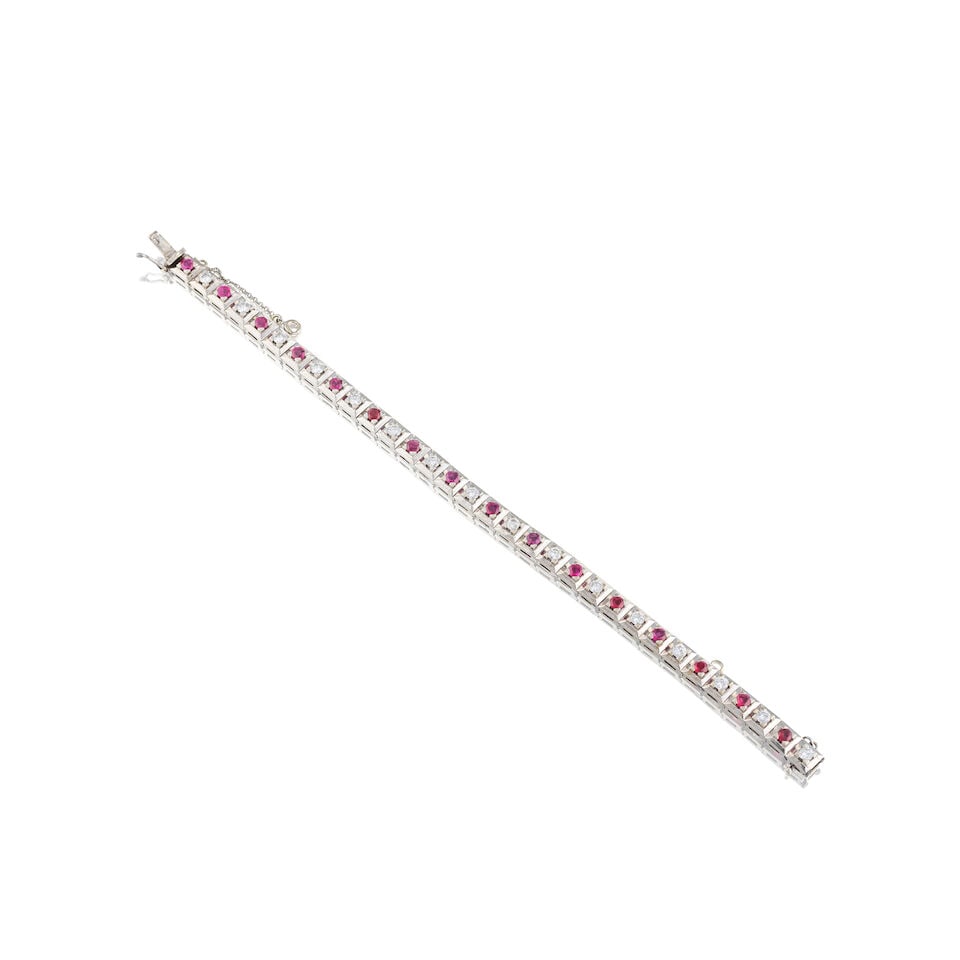 RUBY AND DIAMONDS BRACELET BRACELET RUBIS ET DIAMANTS - 3