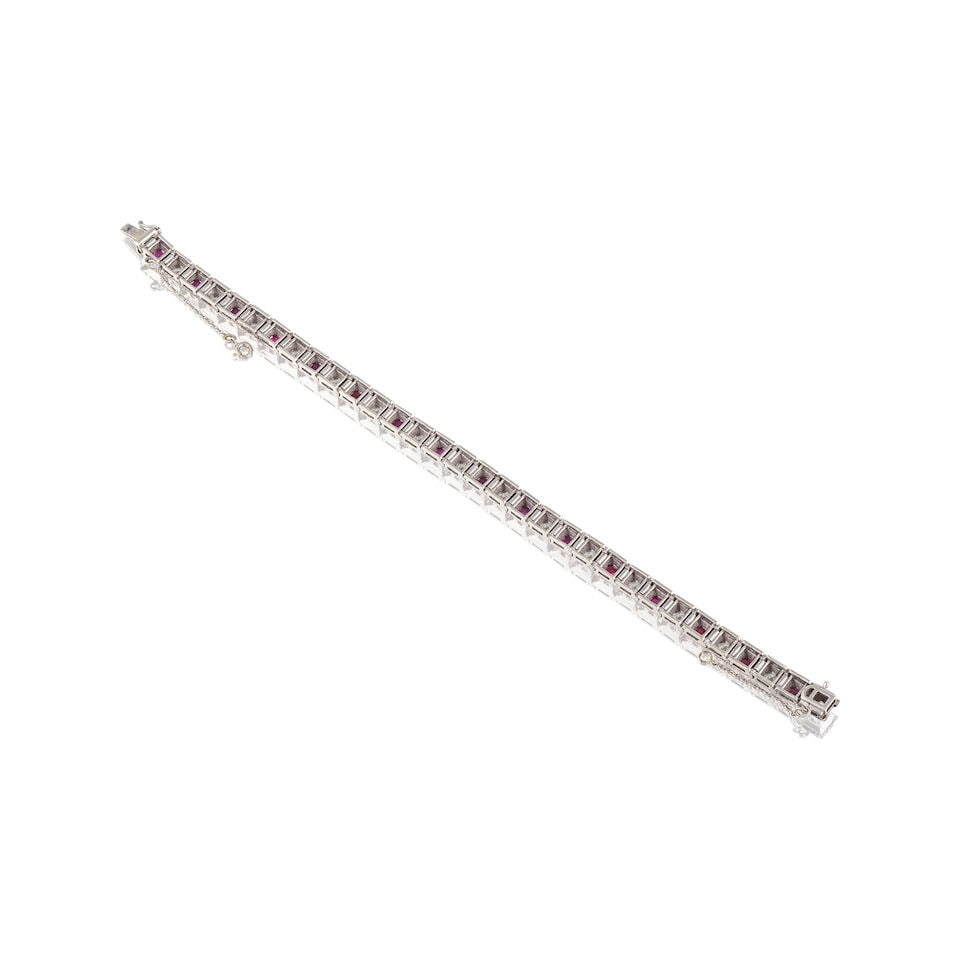 RUBY AND DIAMONDS BRACELET BRACELET RUBIS ET DIAMANTS - 4
