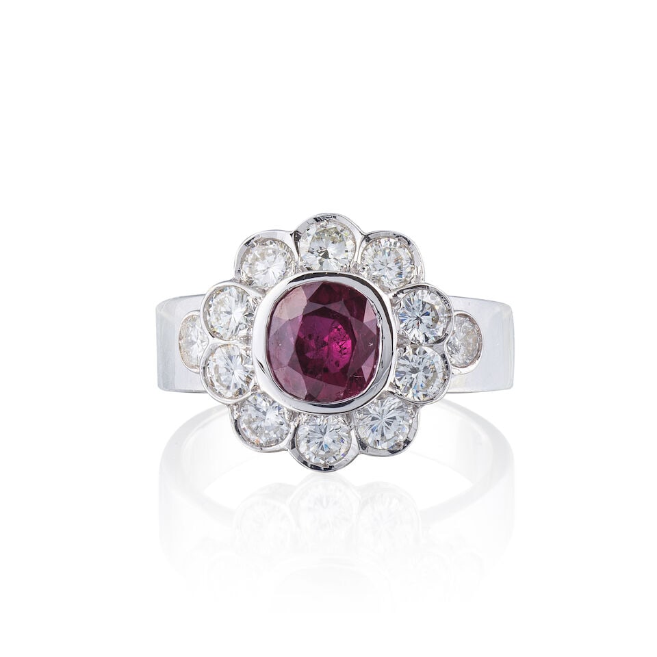 RUBY AND DIAMOND DEMI PARURE DEMI-PARURE RUBIS ET DIAMANTS - 4