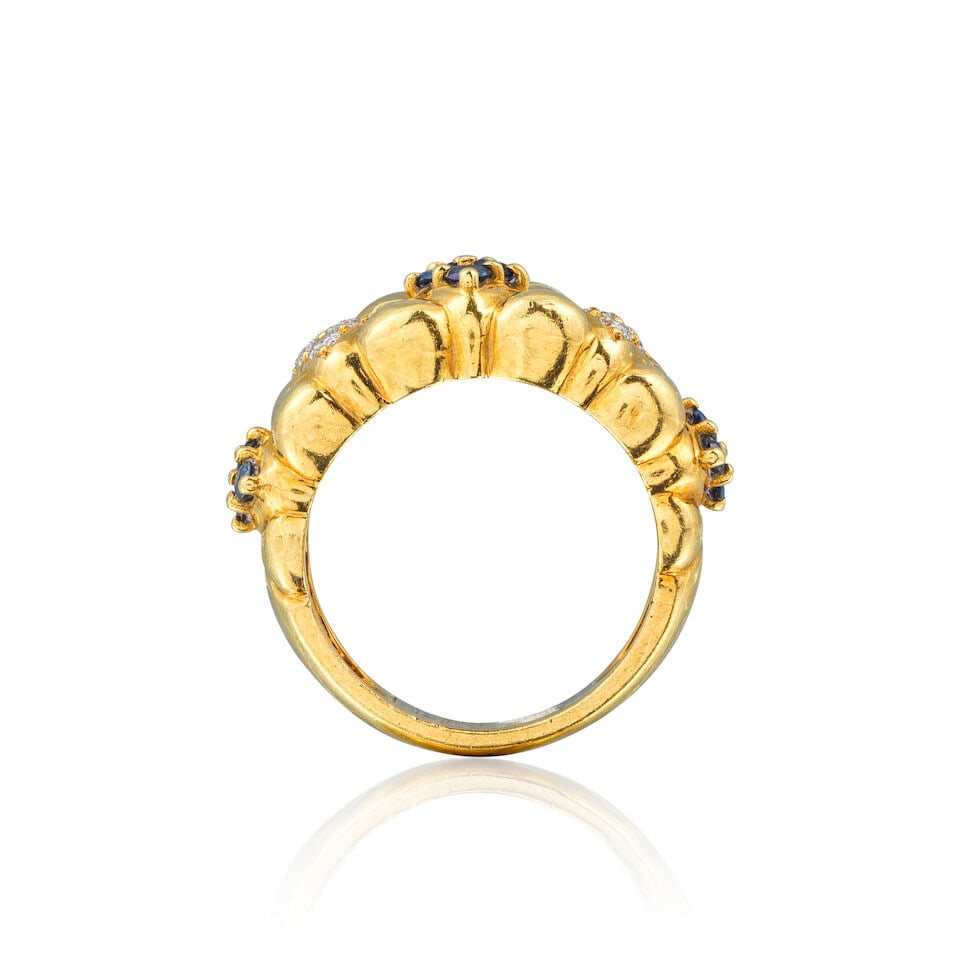 MAUBOUSSIN: SAPPHIRE AND DIAMOND RING MAUBOUSSIN: BAGUE SAPHIRS ET DIAMANTS - 2