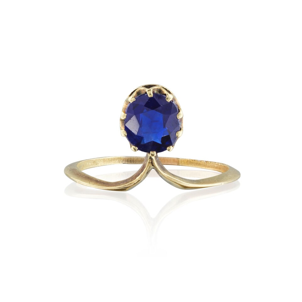 SAPPHIRE RING BAGUE SAPHIR - 3