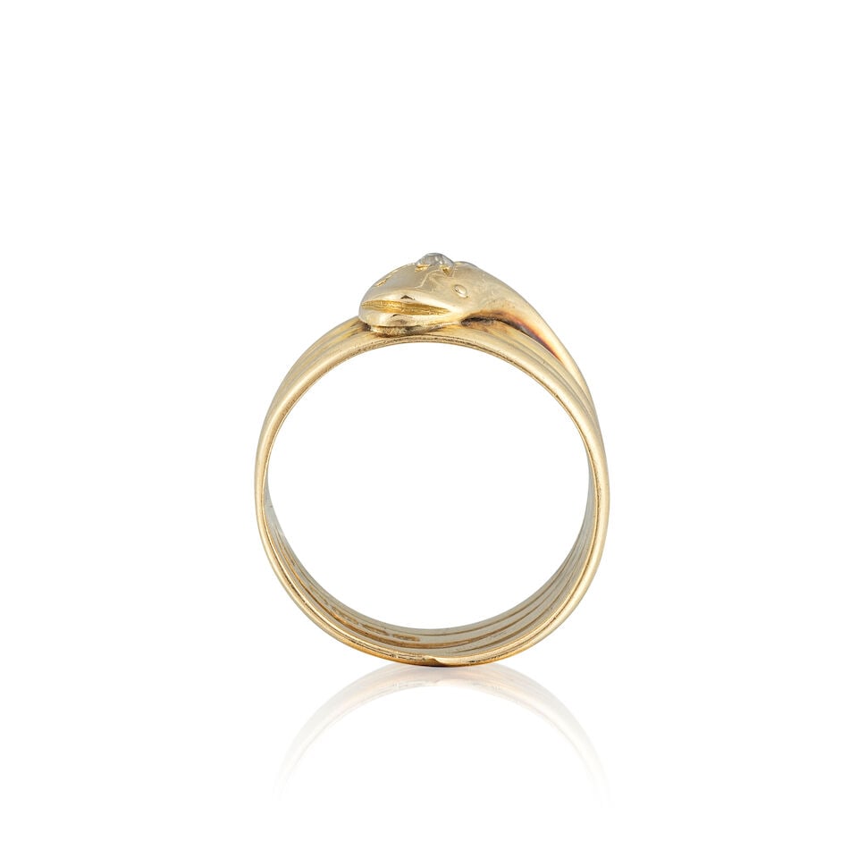 DIAMOND 'SNAKE' RING BAGUE 'SERPENT' DIAMANTS - 2