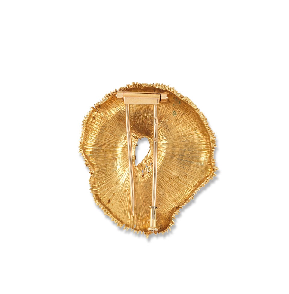 GOLD CLIP BROOCH BROCHE CLIP EN OR - 3