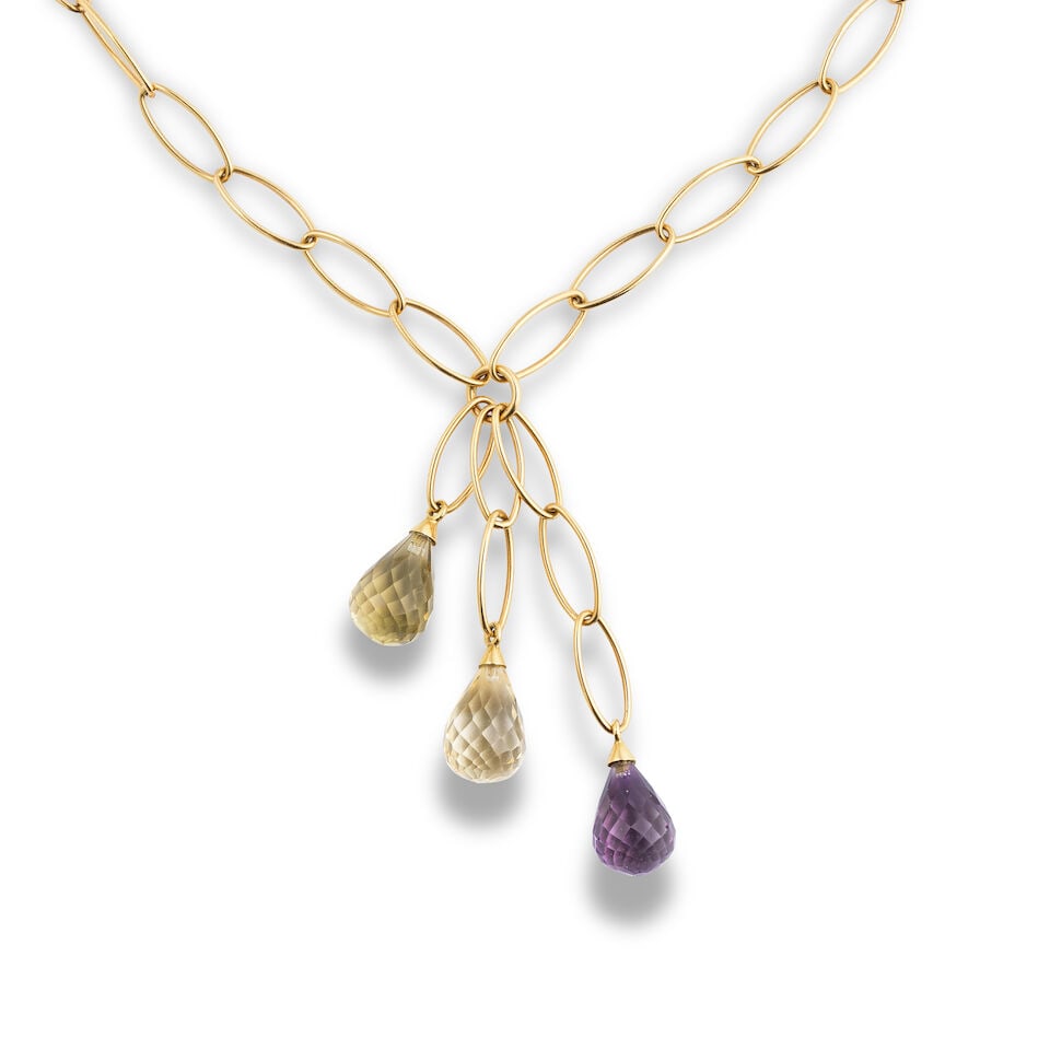 GEM-SET NECKLACE COLLIER PIERRES DE COULEUR - 2