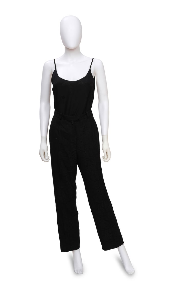 CHRISTIAN DIOR: BLACK JACQUARD ENSEMBLE Fall 1998 | John Galliano (1 of 3)