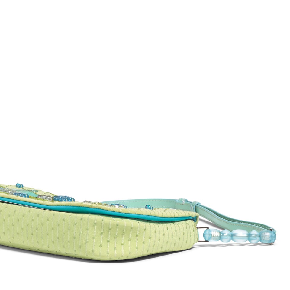 CHRISTIAN DIOR: GREEN AND BLUE BEADED MALICE BAG 2000 | John Galliano | Special Edition 367/500 - 2