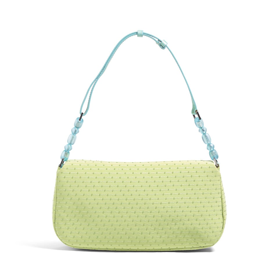 CHRISTIAN DIOR: GREEN AND BLUE BEADED MALICE BAG 2000 | John Galliano | Special Edition 367/500 - 4