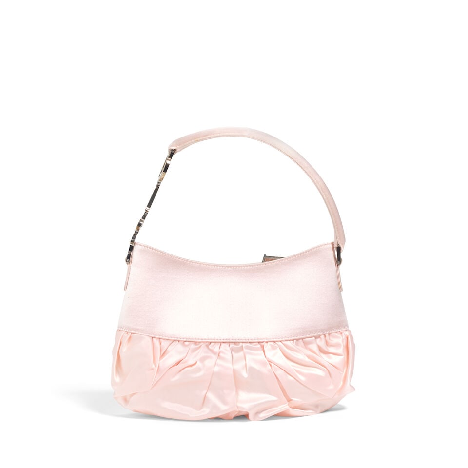 CHRISTIAN DIOR: PINK SATIN BALLERINA CORSET BAG 2004 | John Galliano - 4
