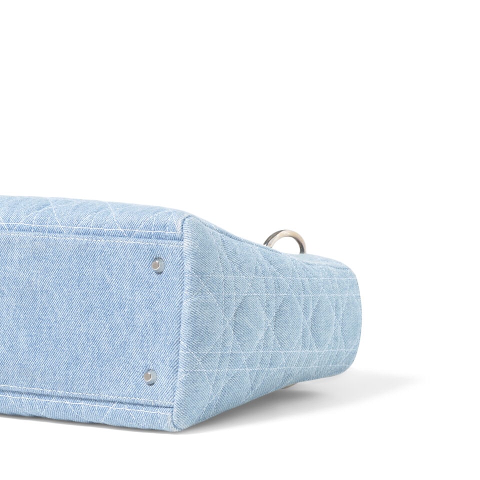 CHRISTIAN DIOR: BLUE JEAN CANNAGE DENIM MEDIUM LADY DIOR 1998 | John Galliano - 2